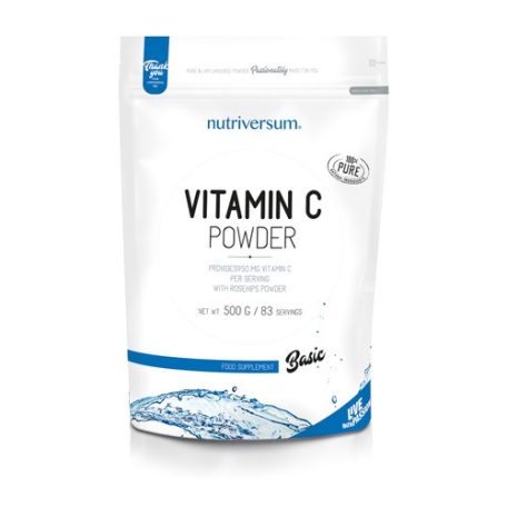 BASIC C-vitamin Powder 500 g ízesítetlen c-vitamin por