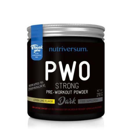 DARK PWO Strong 210g edzés előtti teljesítménynövelő készítmény