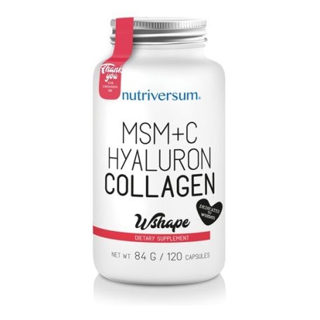 WSHAPE MSM+C Hyaluron Collagen 120 kapszula