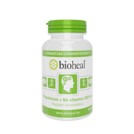 Bioheal Magnézium + B6-vitamin szerves nyújtott felszívódású 70 tabletta
