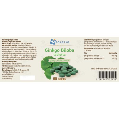 Caleido Ginkgo Biloba 90 tabletta