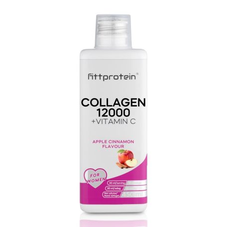 Fittprotein Collagen 12000mg +Vitamin C íz: Almás fahéjas