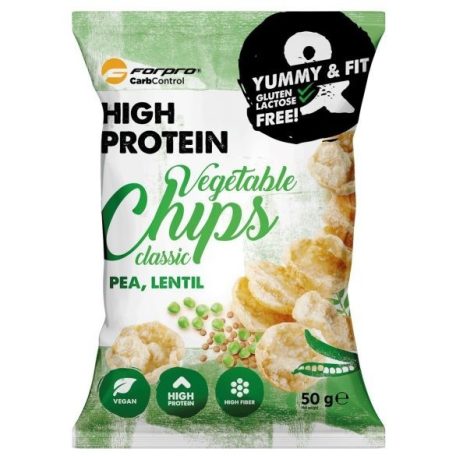 Forpro Protein Vegetable Chips - Classic 1 karton (50gx15db)