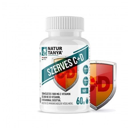 Szerves C+D vitamin 60 tabletta