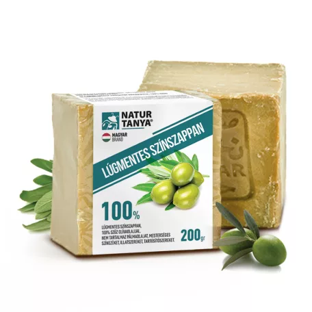 Natur Tanya Lúgmentes 100%-os Szűz Olíva Színszappan 200g