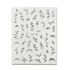 Körömmatrica - Silver Leaves - Perfect Nails