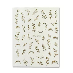 Körömmatrica - Golden Leaves - Perfect Nails