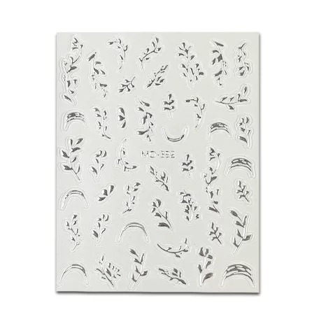 Körömmatrica - Silver Nature - Perfect Nails