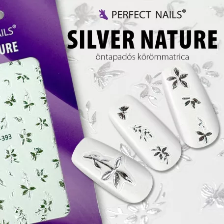Körömmatrica - Silver Nature - Perfect Nails