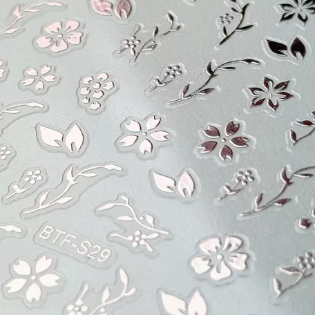 Körömmatrica - Rose Gold Flowers - Perfect Nails