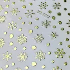 Körömmatrica - Golden Snowflakes - Perfect Nails