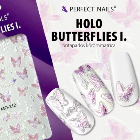 Körömmatrica - Holo Butterflies I. - Perfect Nails