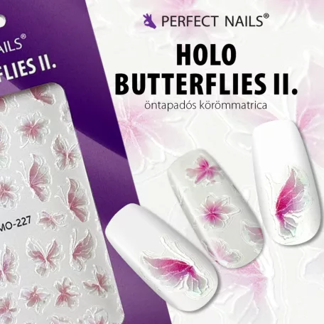 Körömmatrica - Holo Butterflies II. - Perfect Nails
