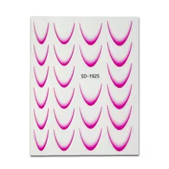 Körömmatrica - Easy French Hot Pink - Perfect Nails