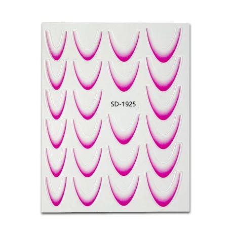 Körömmatrica - Easy French Hot Pink - Perfect Nails