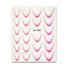 Körömmatrica - Easy French Light Pink - Perfect Nails