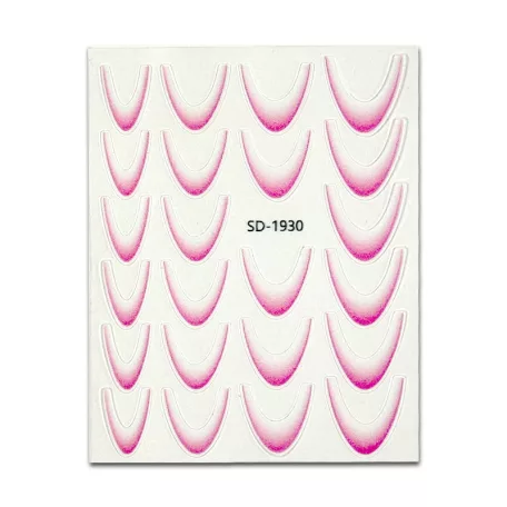 Körömmatrica - Easy French Light Pink - Perfect Nails