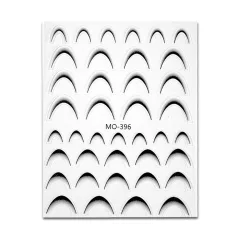 Körömmatrica - Easy French Black Mini - Perfect Nails