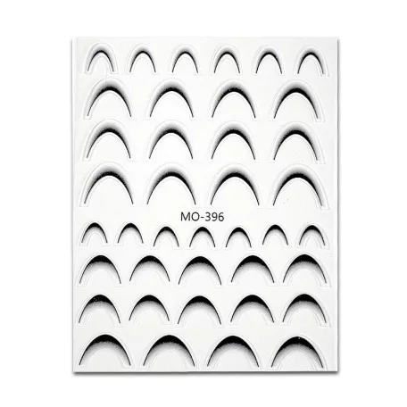 Körömmatrica - Easy French Black Mini - Perfect Nails