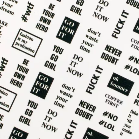 Körömmatrica - Script - Perfect Nails