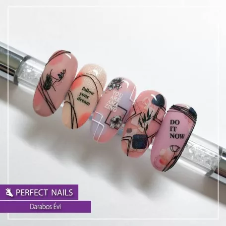 Körömmatrica - Script - Perfect Nails