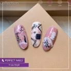 Körömmatrica - Script - Perfect Nails