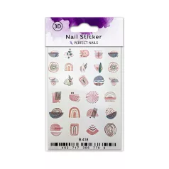 Körömmatrica - 3D Pale Design - Perfect Nails