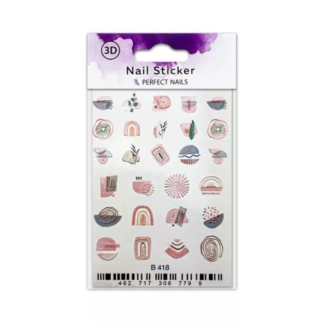 Körömmatrica - 3D Pale Design - Perfect Nails