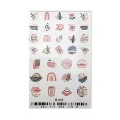 Körömmatrica - 3D Pale Design - Perfect Nails