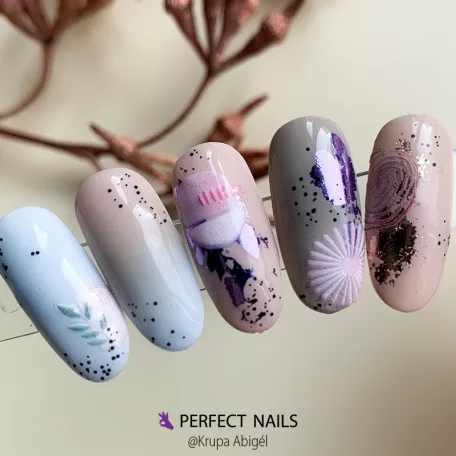 Körömmatrica - 3D Pale Design - Perfect Nails