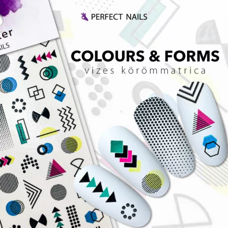 Körömmatrica - Colours & Forms - Perfect Nails
