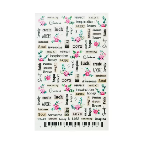 Körömmatrica - Lovely Words - Perfect Nails