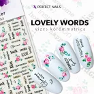 Körömmatrica - Lovely Words - Perfect Nails