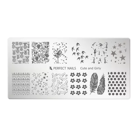Körömnyomda Lemez - Cute & Girly - Perfect Nails