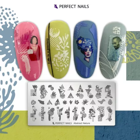 Körömnyomda Lemez - Abstract Nature - Perfect Nails