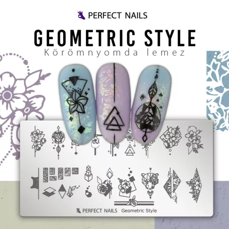 Körömnyomda Lemez - Geometric Style - Perfect Nails