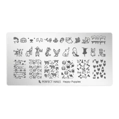 Körömnyomda Lemez - Happy Puppies - Perfect Nails