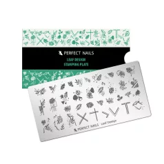 Körömnyomda Lemez - Leaf Design - Perfect Nails