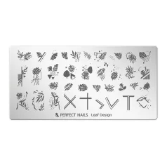 Körömnyomda Lemez - Leaf Design - Perfect Nails