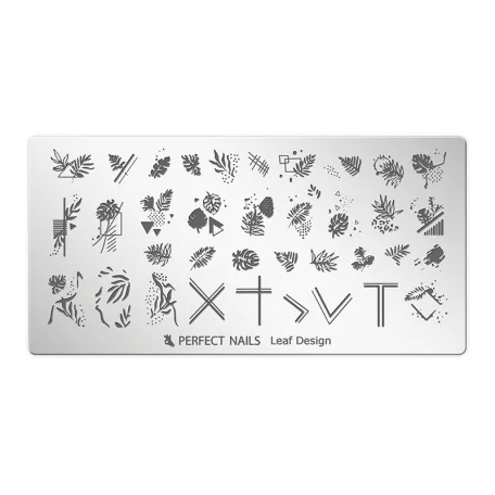 Körömnyomda Lemez - Leaf Design - Perfect Nails
