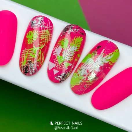 Körömnyomda Lemez - Leaf Design - Perfect Nails
