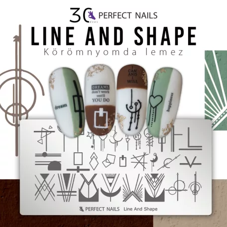 Körömnyomda Lemez - Line & Shape - Perfect Nails
