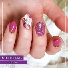   Metal Chrome Flakes - Körömdíszítő pehely - arany (Sugar Daddy) - Perfect Nails