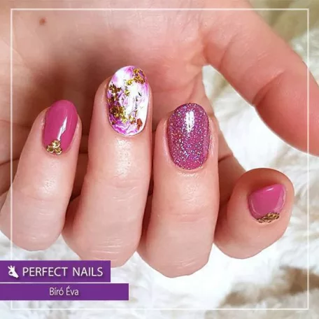 Metal Chrome Flakes - Körömdíszítő pehely - arany (Sugar Daddy) - Perfect Nails