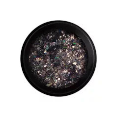   Wonder Flakes - Körömdíszítő pehely - Fekete - Perfect Nails