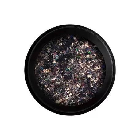 Wonder Flakes - Körömdíszítő pehely - Fekete - Perfect Nails