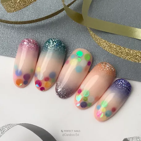 3D Körömdíszítő Konfetti - Colorful - Perfect Nails