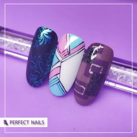Díszítő TIP - Fekete 50db - Perfect Nails