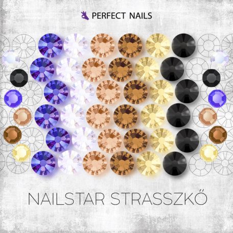 Nailstar strasszkő SS3 - Light Yellow 20db - Perfect Nails