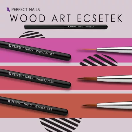 Műköröm Díszítő Ecset - Wood Art #1 - Perfect Nails